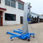 Blue Color Manual Pallet Stacker , Manual Forklift Stacker Telescoping Lift High Strength