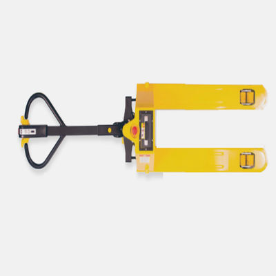 DC는 포크 길이 1220mm Pu 타이어 24v 전압을 가진 자동화한 깔판 트럭을 자동차를 탑니다